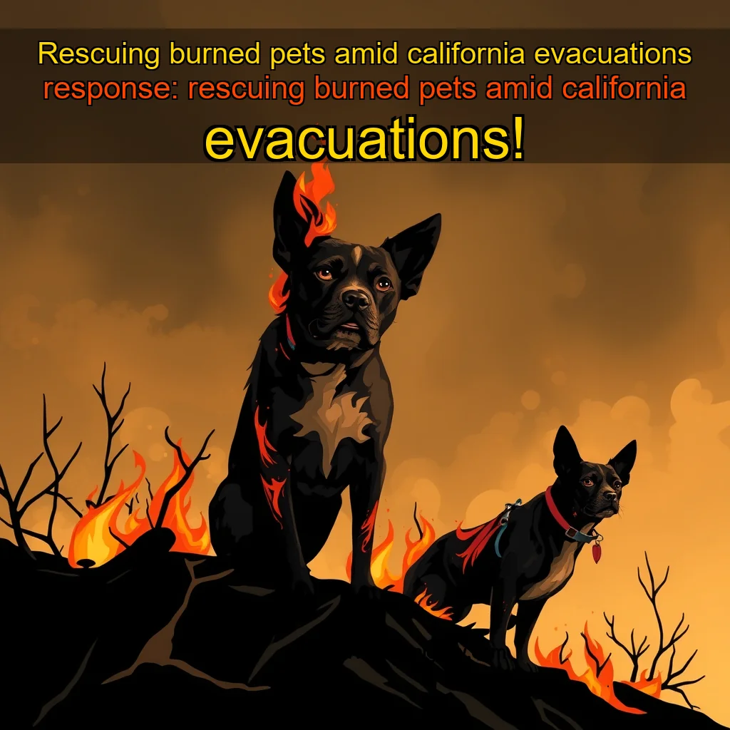 Rescuing Burned Pets Amid California Evacuations Response Rescuing Rescuing burned pets amid california evacuations response rescuing
