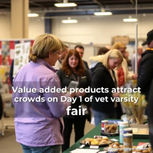 Artistic representation for Value added products attract crowds on Day 1 of vet varsity fair