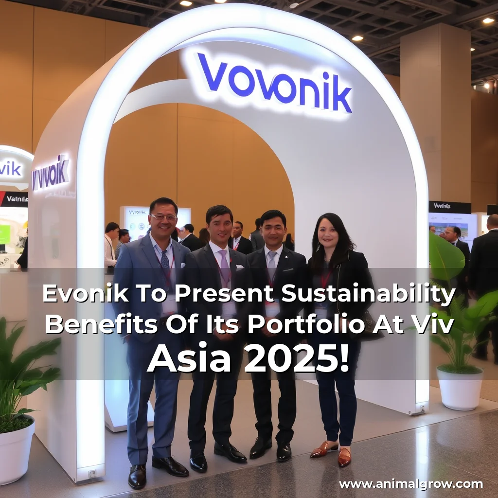 Read more about the article Evonik To Present Sustainability Benefits Of Its Portfolio At Viv Asia 2025!