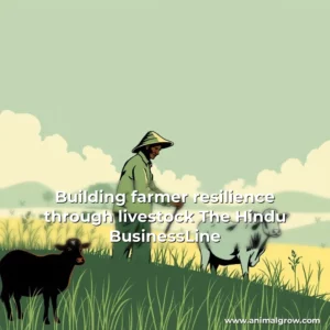 Artistic representation for Building farmer resilience through livestock The Hindu BusinessLine