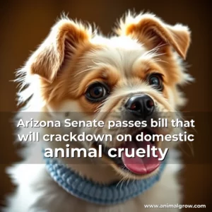 Artistic representation for Arizona Senate passes bill that will crackdown on domestic animal cruelty