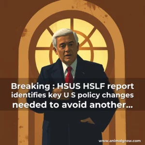 Artistic representation for Breaking : HSUS HSLF report identifies key U S policy changes needed to avoid another pandemic