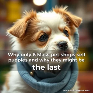 Artistic representation for Why only 6 Mass pet shops sell puppies and why they might be the last