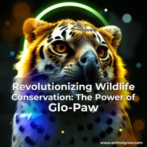 Artistic representation for Revolutionizing Wildlife Conservation: The Power of Glo-Paw