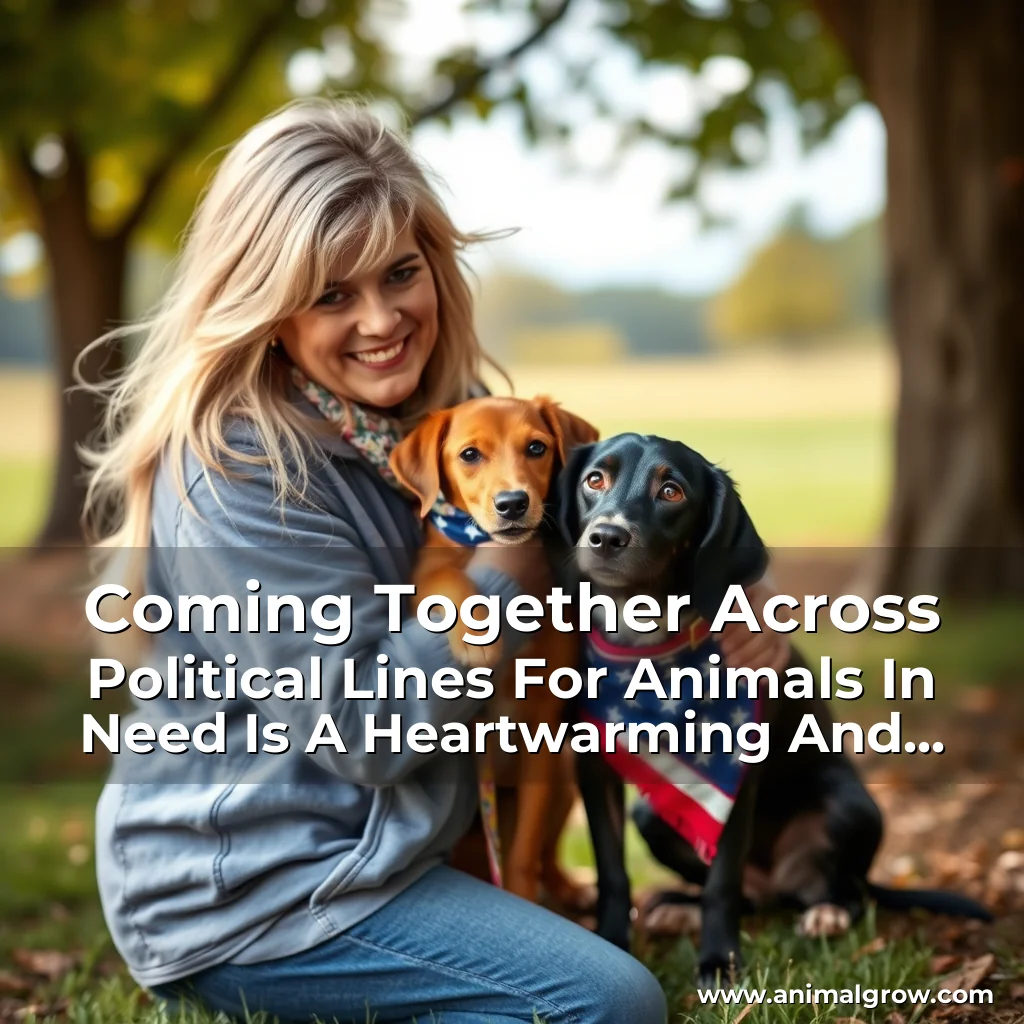 Coming Together Across Political Lines For Animals In Need Is A Heartwarming And Inspiring Story.