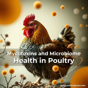 Artistic representation for Mycotoxins and Microbiome Health in Poultry