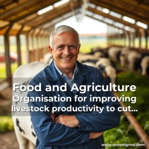 Artistic representation for Food and Agriculture Organisation for improving livestock productivity to cut antibiotic use Business