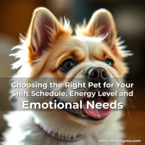 Artistic representation for Choosing the Right Pet for Your Shift Schedule, Energy Level and Emotional Needs