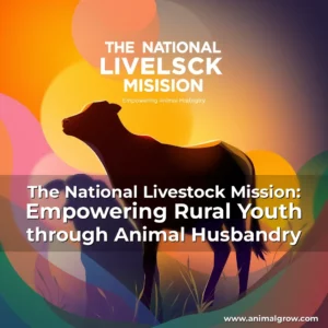 Artistic representation for The National Livestock Mission: Empowering Rural Youth through Animal Husbandry