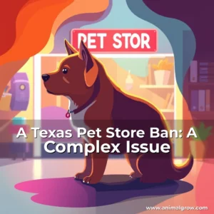 Artistic representation for A Texas Pet Store Ban: A Complex Issue