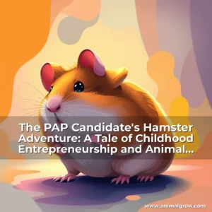 Artistic representation for The PAP Candidate's Hamster Adventure: A Tale of Childhood Entrepreneurship and Animal Welfare Concerns