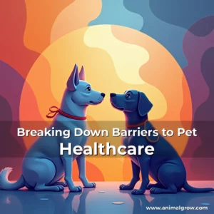 Artistic representation for Breaking Down Barriers to Pet Healthcare