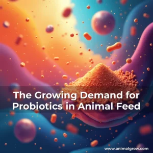 Artistic representation for The Growing Demand for Probiotics in Animal Feed