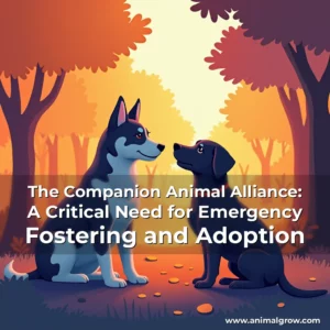 Artistic representation for The Companion Animal Alliance: A Critical Need for Emergency Fostering and Adoption