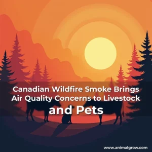 Artistic representation for Canadian Wildfire Smoke Brings Air Quality Concerns to Livestock and Pets