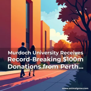 Artistic representation for Murdoch University Receives Record-Breaking $100m Donations from Perth Businessman
