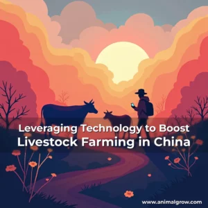 Artistic representation for Leveraging Technology to Boost Livestock Farming in China