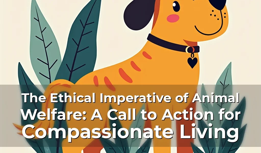 The Ethical Imperative of Animal Welfare: A Call to Action for Compassionate Living
