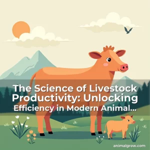 Artistic representation for The Science of Livestock Productivity: Unlocking Efficiency in Modern Animal Farming