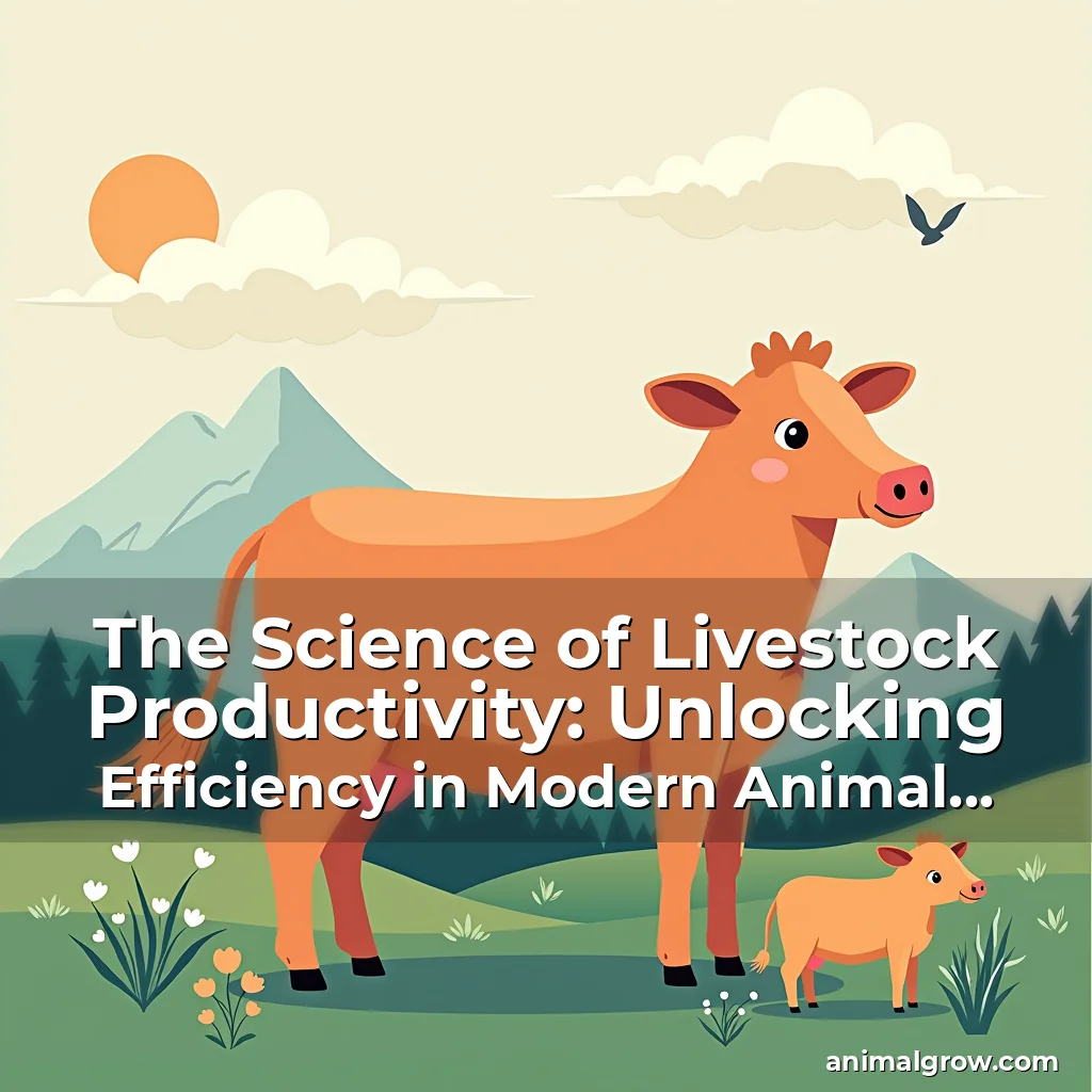 Artistic representation for The Science of Livestock Productivity: Unlocking Efficiency in Modern Animal Farming