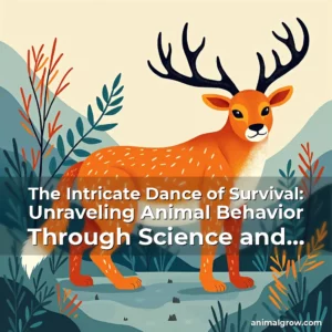Artistic representation for The Intricate Dance of Survival: Unraveling Animal Behavior Through Science and Observation