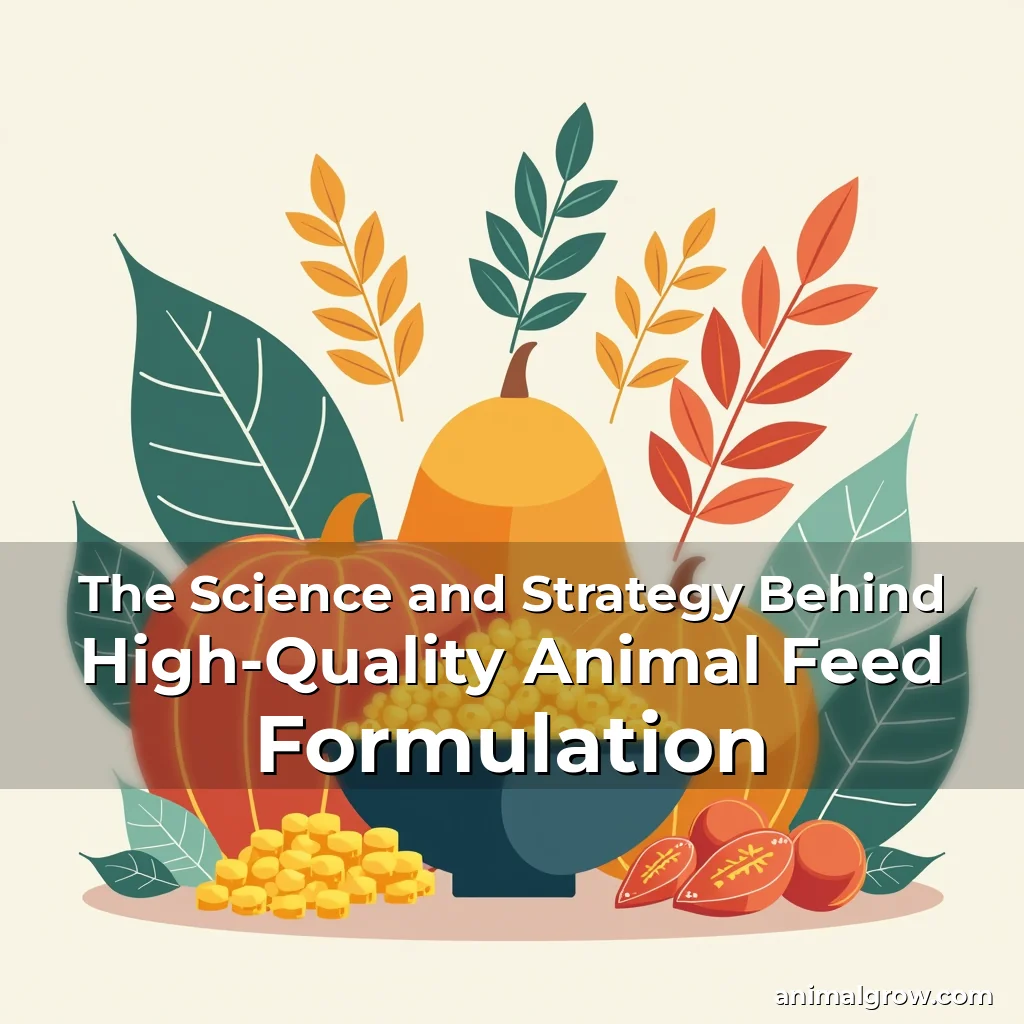 Artistic representation for The Science and Strategy Behind High-Quality Animal Feed Formulation