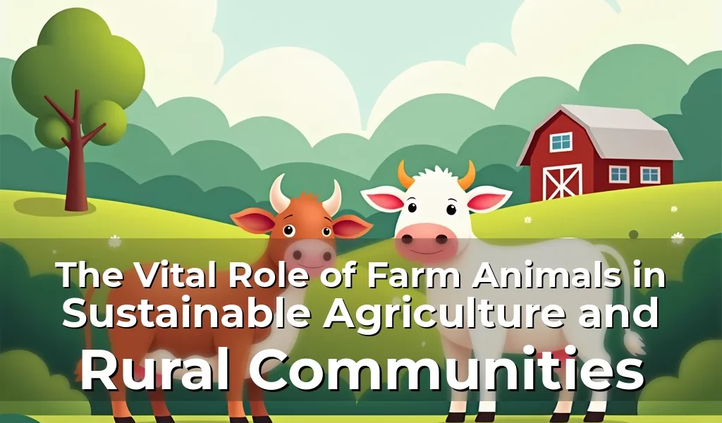 The Vital Role of Farm Animals in Sustainable Agriculture and Rural Communities