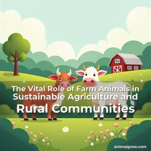 Artistic representation for The Vital Role of Farm Animals in Sustainable Agriculture and Rural Communities