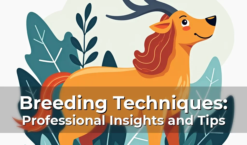 Breeding Techniques: Professional Insights and Tips