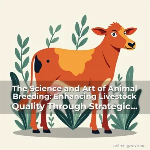 Artistic representation for The Science and Art of Animal Breeding: Enhancing Livestock Quality Through Strategic Genetics