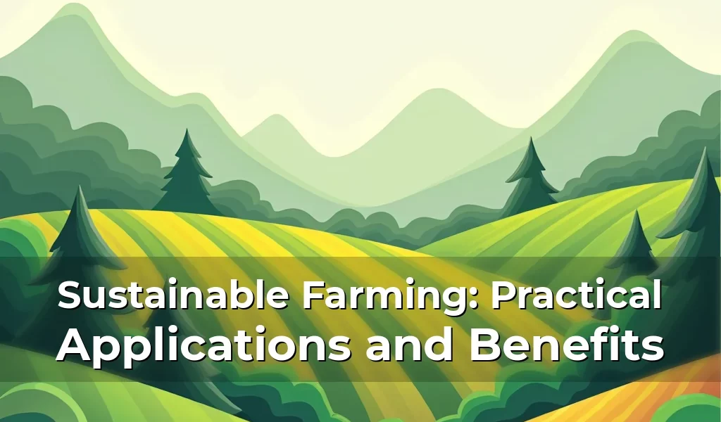 Sustainable Farming: Practical Applications and Benefits