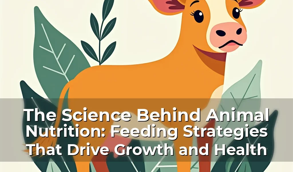 The Science Behind Animal Nutrition: Feeding Strategies That Drive Growth and Health