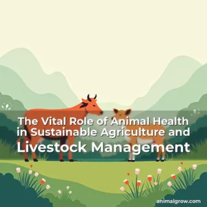 Artistic representation for The Vital Role of Animal Health in Sustainable Agriculture and Livestock Management