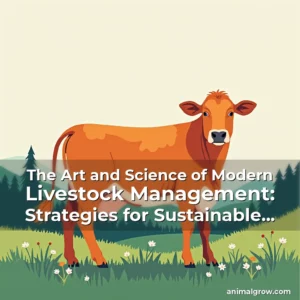 Artistic representation for The Art and Science of Modern Livestock Management: Strategies for Sustainable Growth