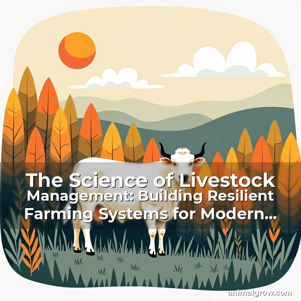 Artistic representation for The Science of Livestock Management: Building Resilient Farming Systems for Modern Agriculture
