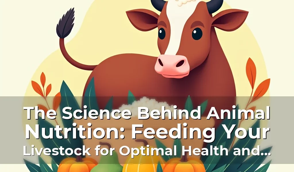 The Science Behind Animal Nutrition: Feeding Your Livestock for Optimal Health and Productivity