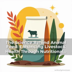 Artistic representation for The Science Behind Animal Feed: Enhancing Livestock Health Through Nutritional Precision