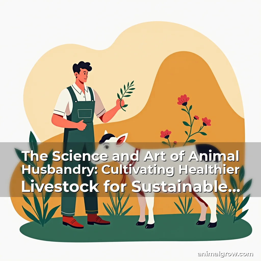 Artistic representation for The Science and Art of Animal Husbandry: Cultivating Healthier Livestock for Sustainable Farming