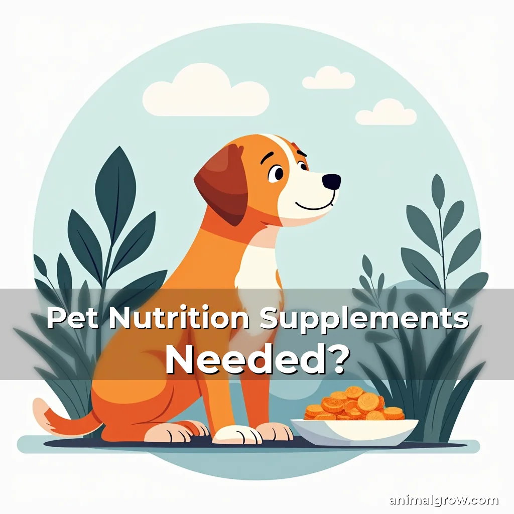Artistic representation for Pet Nutrition Supplements Needed?