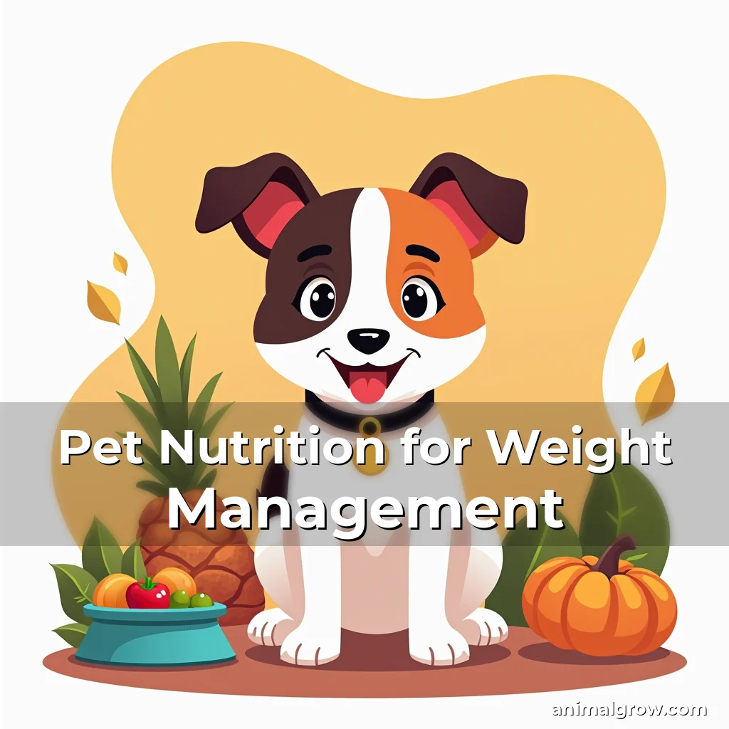 Artistic representation for Pet Nutrition for Weight Management