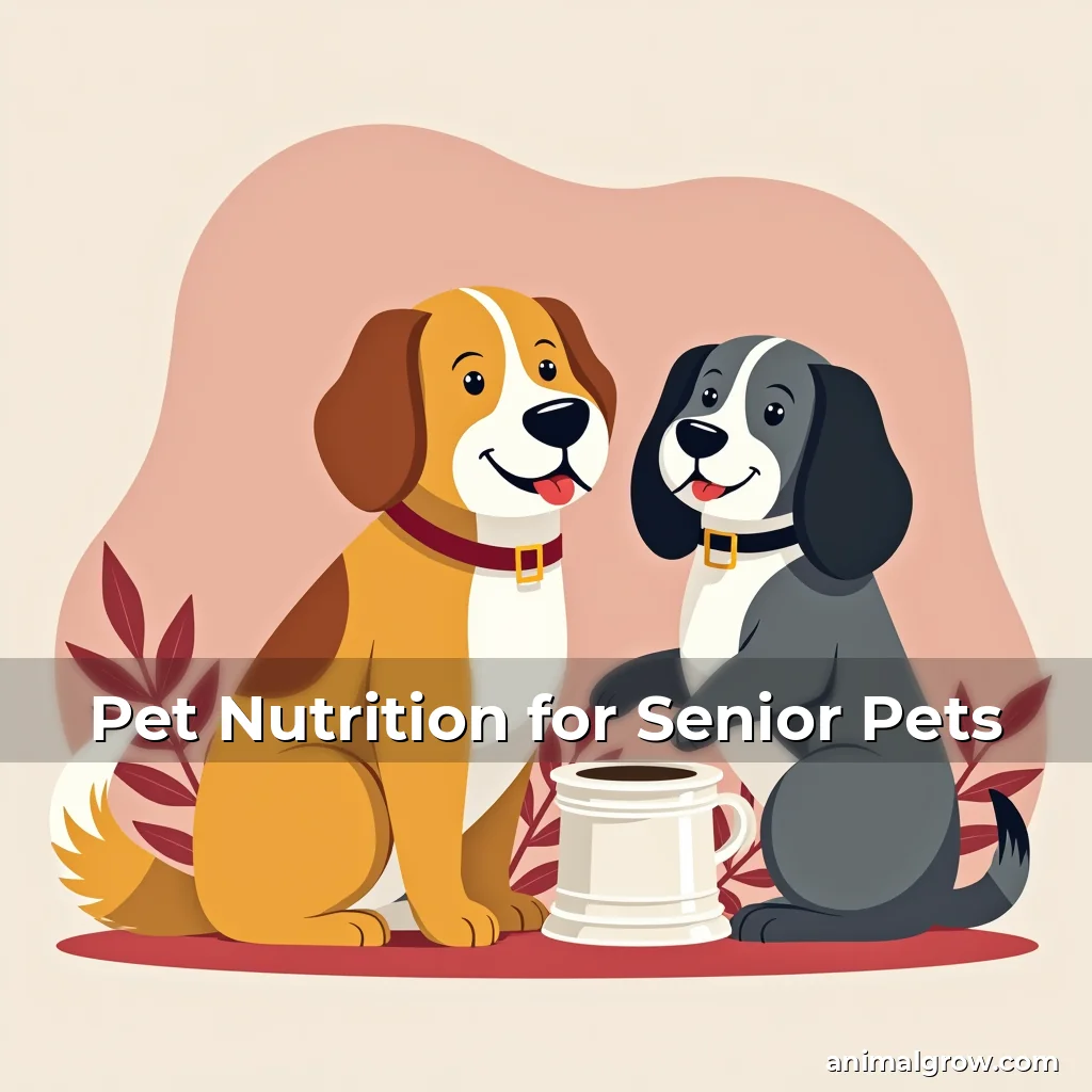 Artistic representation for Pet Nutrition for Senior Pets