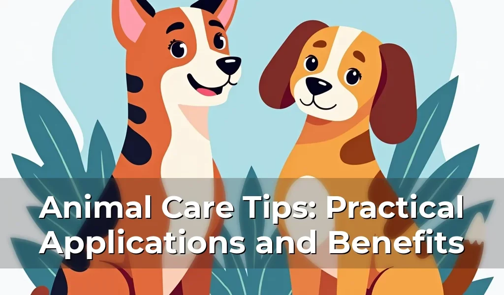 Animal Care Tips: Practical Applications and Benefits