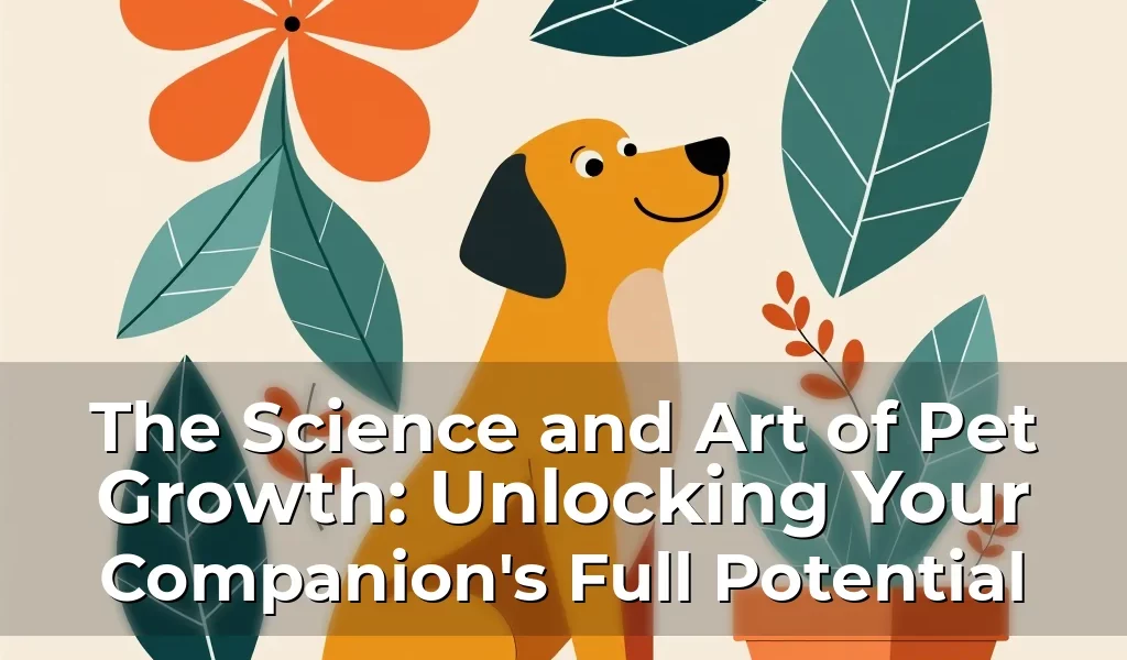 The Science and Art of Pet Growth: Unlocking Your Companion’s Full Potential