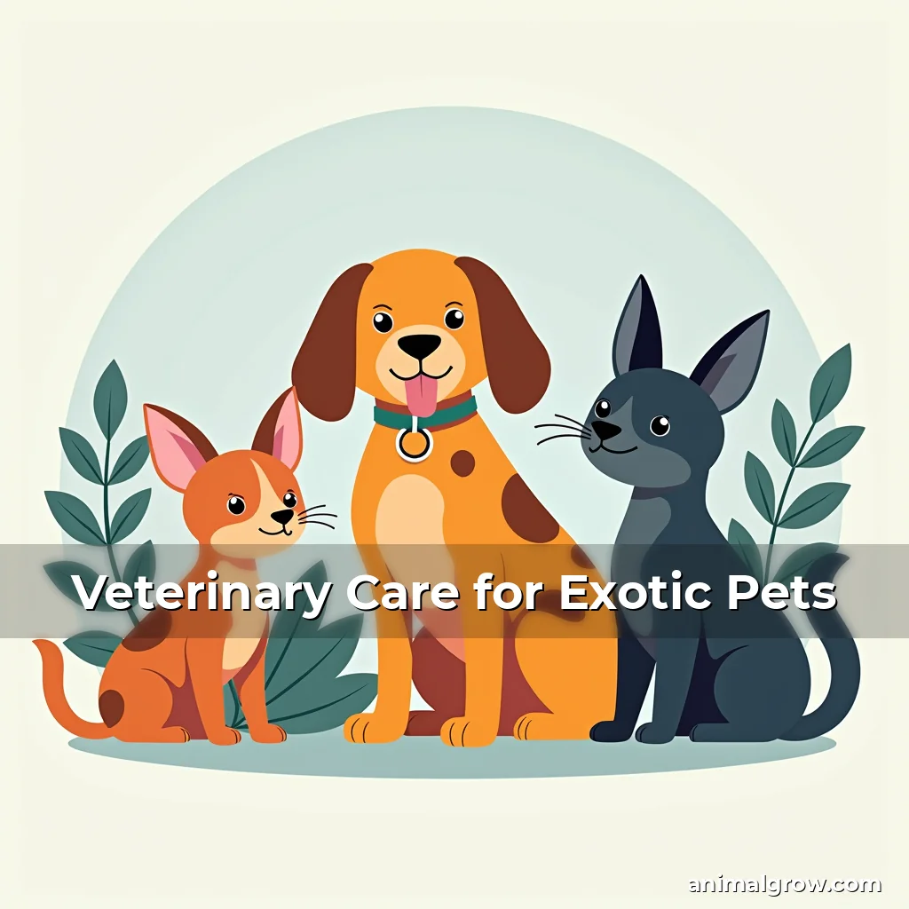 Artistic representation for Veterinary Care for Exotic Pets