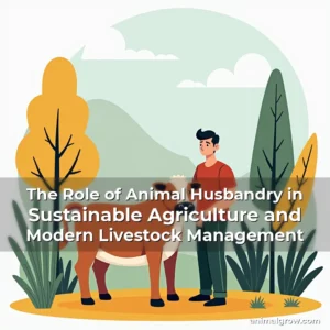 Artistic representation for The Role of Animal Husbandry in Sustainable Agriculture and Modern Livestock Management