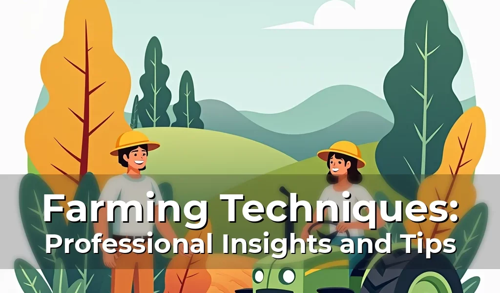 Farming Techniques: Professional Insights and Tips
