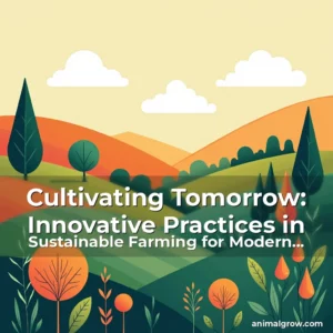 Artistic representation for Cultivating Tomorrow: Innovative Practices in Sustainable Farming for Modern Agricultural Communities
