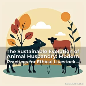 Artistic representation for The Sustainable Evolution of Animal Husbandry: Modern Practices for Ethical Livestock Management