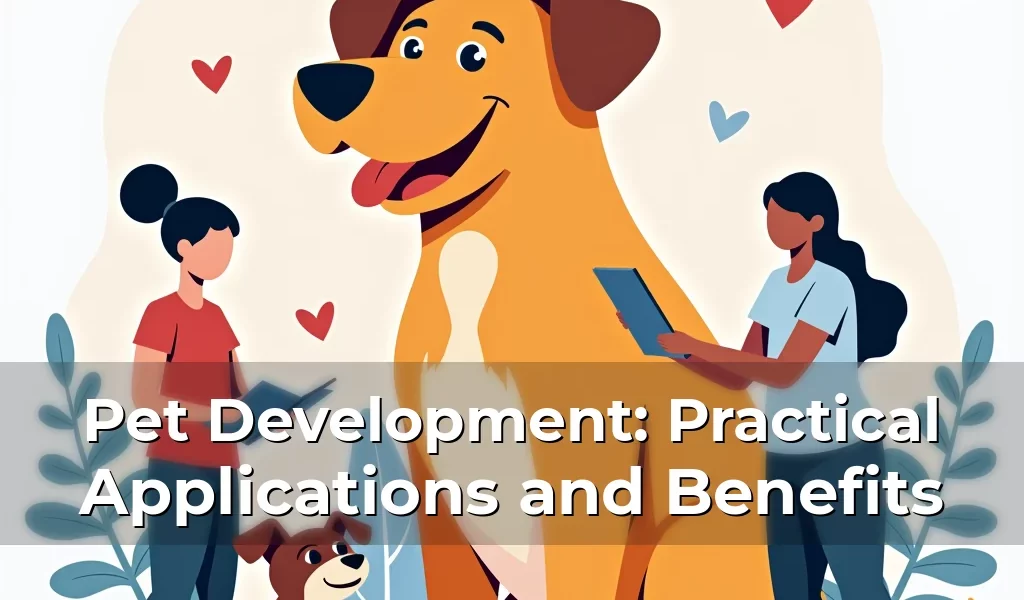 Pet Development: Practical Applications and Benefits
