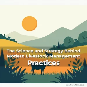 Artistic representation for The Science and Strategy Behind Modern Livestock Management Practices